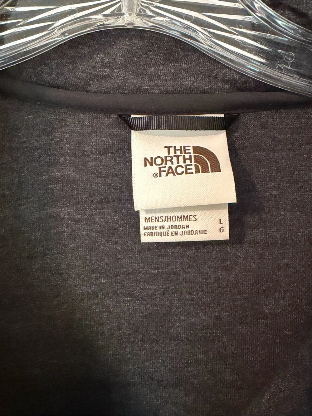 NWOT The North Face Charcoal Grey Quilted Quarter-Zip Pullover - Picture 2 of 5